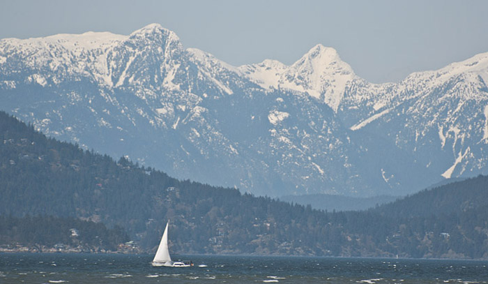 Bowen Island from West Point Grey.